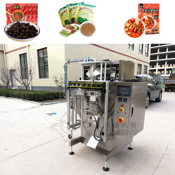 北京酱料包装机器设备生产线实拍以及样品图